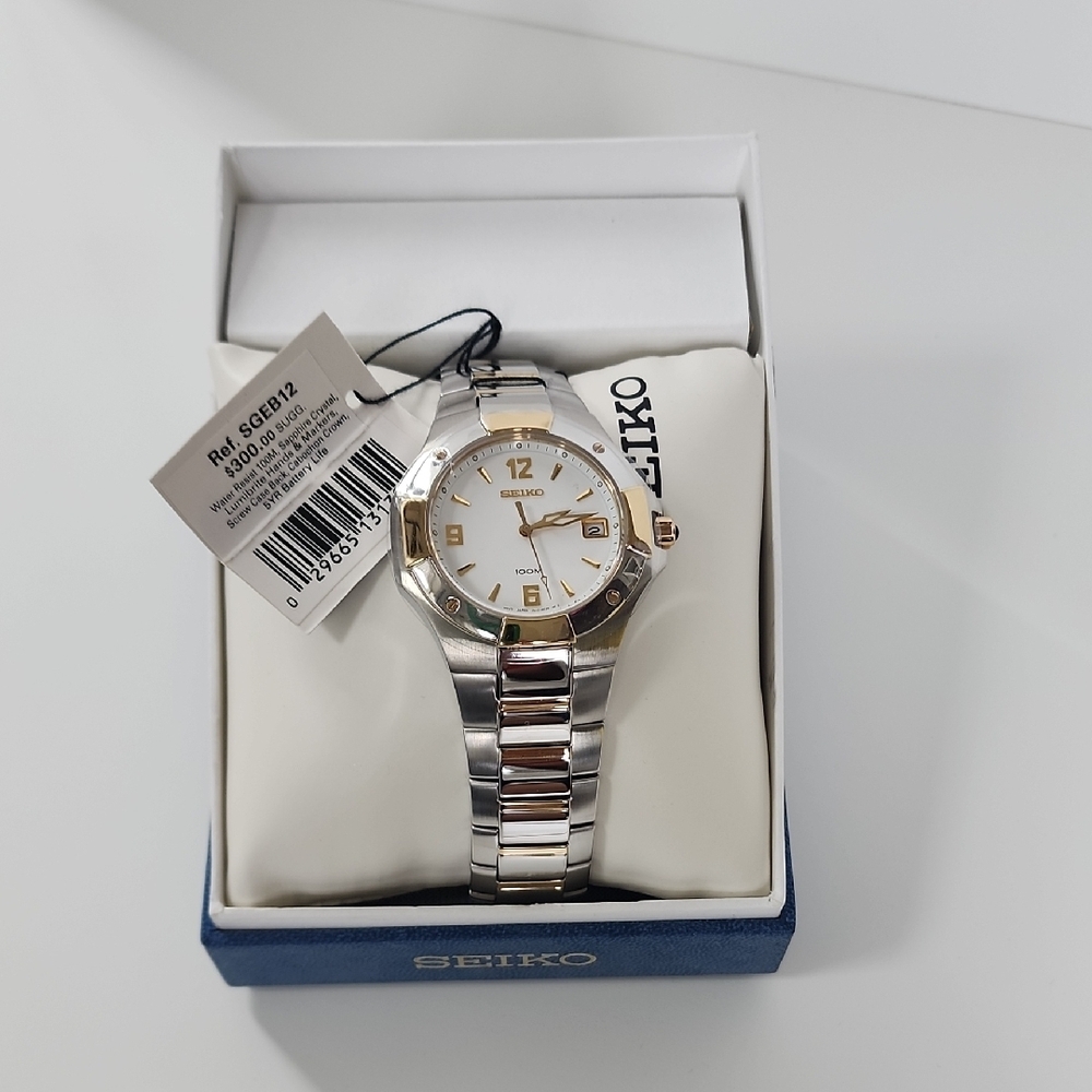 Seiko - Men's Two-Tone Stainless Steel Watch - NWT
